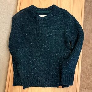 abercrombie kids dark blue/green/Teal Speckled Knit Pullover